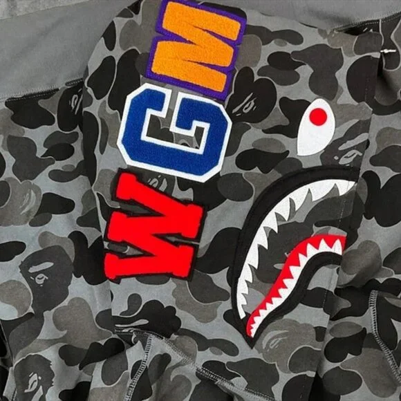 Black bape hoodie large new - Picture 7 of 9